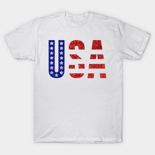 USA Sticker T-Shirt